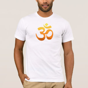 Custom Asana Relax Yoga Om Mantra Symbol Men's T-Shirt