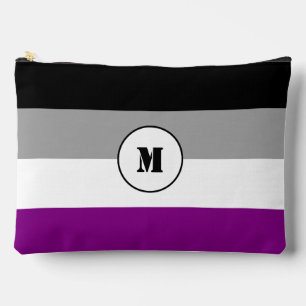 Custom asexuality flag  accessory pouch