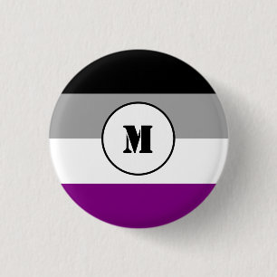 Custom asexuality flag button