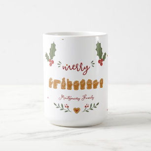 Custom ASL Merry Christmas Gingerbread Hands Coffee Mug