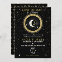 Custom Astrology Zodiac Moon Sign Save the Date  
