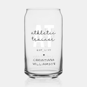Custom Athletic Trainer AT athletic training Can Glass