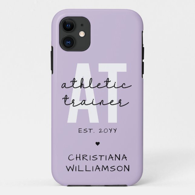 Custom Athletic Trainer AT athletic training Case-Mate iPhone Case (Back)