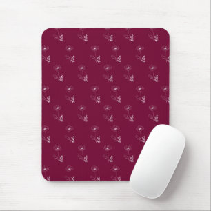 Custom August Poppy Birth Flower Gift for Birthday Mouse Mat
