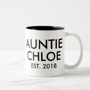 Custom Auntie Mug New baby Pregnancy Announcement