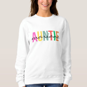 Custom Auntie Name T-Shirt Sweatshirt