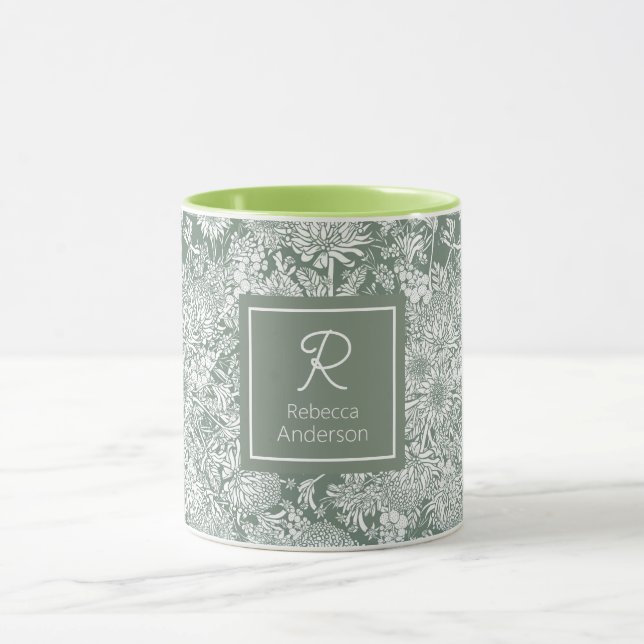 Custom Australian Country Garden - Sage Mug (Center)