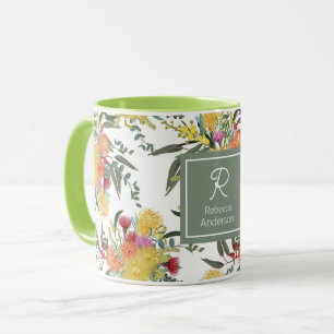 Custom Australian Summer Bush Blooms Mug