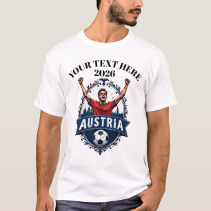 Custom Austria Soccer Football Team Supporter T-Shirt