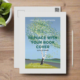 Custom Author Book Cover l Marketing Promotional Postcard