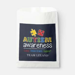 Custom Autism Awareness Love Understand Support Favour Bags