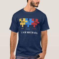 Custom Autism Awareness Matching Family Dad