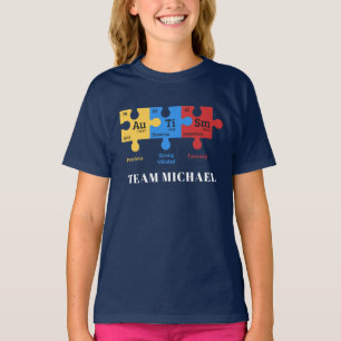 Custom Autism Awareness Matching Family T-Shirt