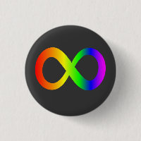Custom Autism Infinity Rainbow Symbol ID Help LOGO