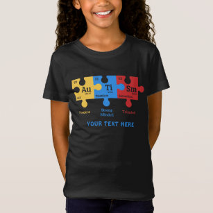 Custom Autism Periodic Table Elements T-Shirt