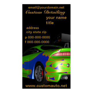 Custom car business plan
