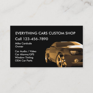 Custom Automotive Business Cards