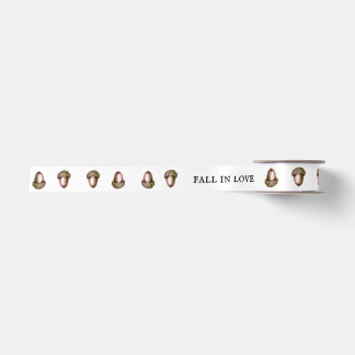 Custom Autumn Acorns Woodland Wedding Satin Ribbon