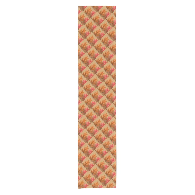 Custom Autumn Leaves Table Runner (Front)