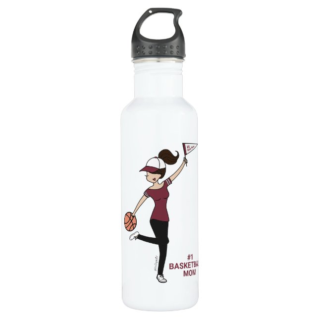 Custom Avatar #1 Basketball Fan 710 Ml Water Bottle (Front)