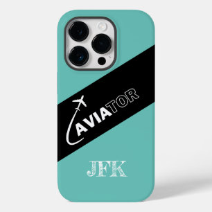 Custom Aviator, Aeroplanes,Modern,Pilot,Aviation Case-Mate iPhone 14 Pro Case