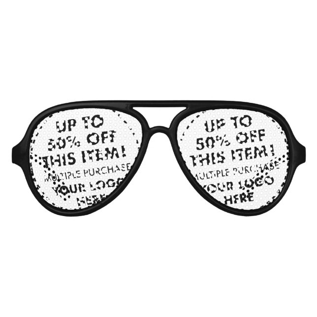 Custom Aviator Shades 50% OFF Bulk Buy Discount (Front)