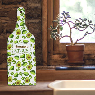 Custom Avocado, Kitchen Glass  Cutting Board