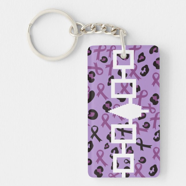 Custom Awareness Haudenosaunee Flag  Key Ring (Front)