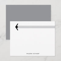 Custom B-21 Bomber and Stripe Contrail Stationery 