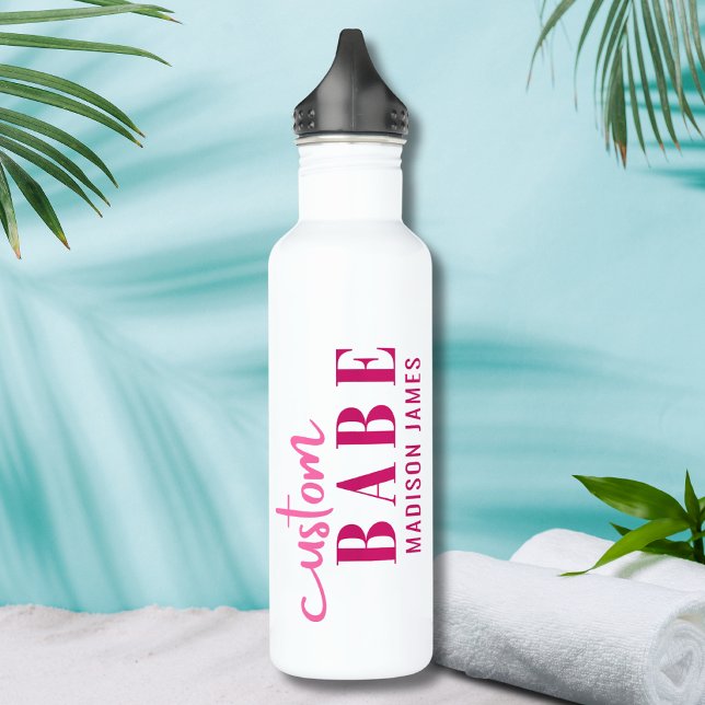 Custom Babe Funny Saying Personalised Name 710 Ml Water Bottle (Creator Uploaded)