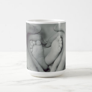 Custom baby and family photo coffee mug