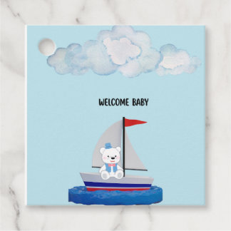 Custom Baby Bib Favour Tags