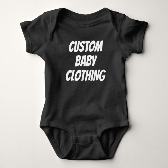 Custom Baby Bodysuits Blank Template (Front)