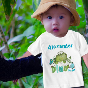 Custom Baby Boy Dinosaur DINO Mite T-Shirt