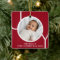 Custom Baby Boy's First Christmas Photo Red