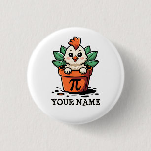 Custom baby chicken pot pie pi day 3 Cm Round Badge