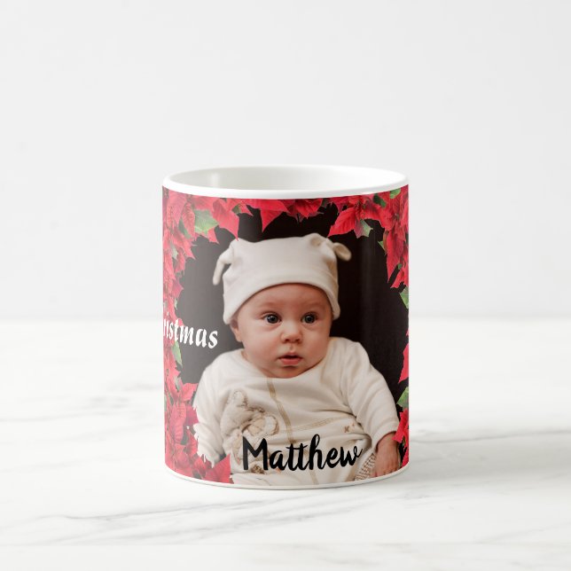 Custom Baby/ Child Photo Christmas Coffee Mug (Center)