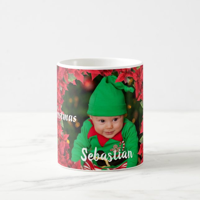Custom Baby/ Child Photo Christmas Coffee Mug (Center)