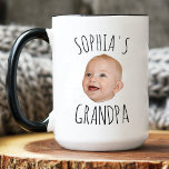 Custom Baby Face Baby Photo Christmas Grandpa Gigi Mug<br><div class="desc">Custom Baby Face Baby Photo Christmas Grandpa Gigi Mug</div>