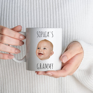 Custom Baby Face Baby Photo Grammy Birthday Party Mug