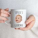 Custom Baby Face Baby Photo Grandma Birthday Gift Mug<br><div class="desc">ustom Baby Face Baby Photo Grandma Birthday Gift Mug</div>