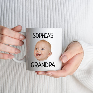 Custom Baby Face Baby Photo Grandpa grampy Gigi Mug