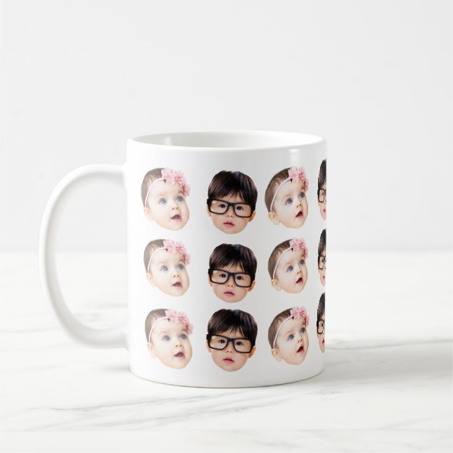 Custom Baby Face Father's, Mother's Day Gift Chris Coffee Mug (Left)