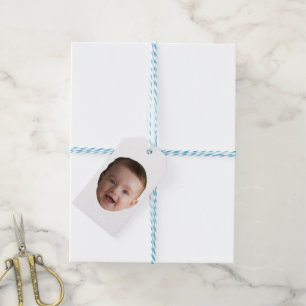 Custom Baby Face, Funny custom photo Gift Tags