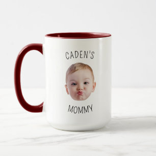 Custom Baby Face Gift for Mom Birthday Same Day Mug