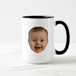 Custom Baby Face Grandpa Gift Dad Birthday Gift Mug