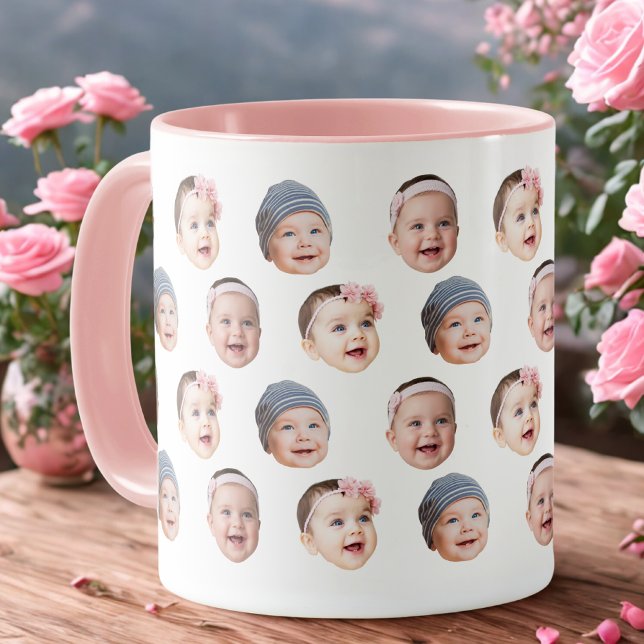 Custom Baby Face Mug Baby 3 Photos (Creator Uploaded)
