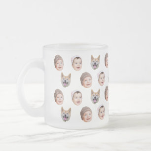 Custom Baby Face Mug, Custom Family 3 Photos mug