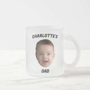 Custom Baby Face Mug, Custom New Dad Mug
