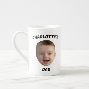 Custom Baby Face Mug, Custom New Dad Mug